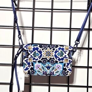 Vera Bradley Lisbon Medallion Cool Lighten Up RFID 3IN1 Crossbody